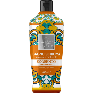 BAGNOSCHIUMA SORRENTO CERAMICHE AL PRFUMO DI FIORI D'ARANCIO LADY VENEZIA - 400ml