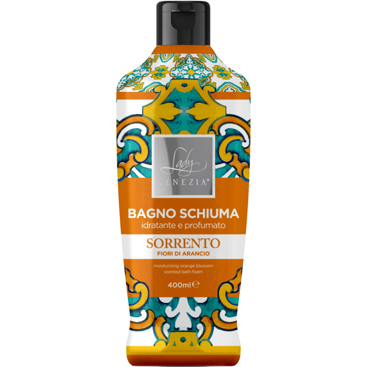 BAGNOSCHIUMA SORRENTO CERAMICHE AL PRFUMO DI FIORI D'ARANCIO LADY VENEZIA - 400ml